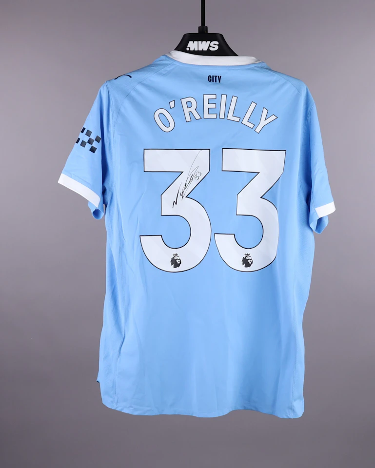 Nico O'Reilly Manchester City shirt