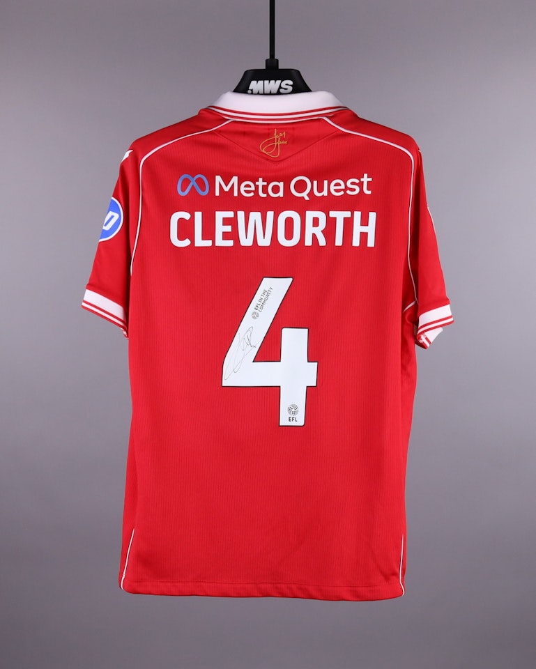 Max Cleworth Wrexham A.F.C. shirt
