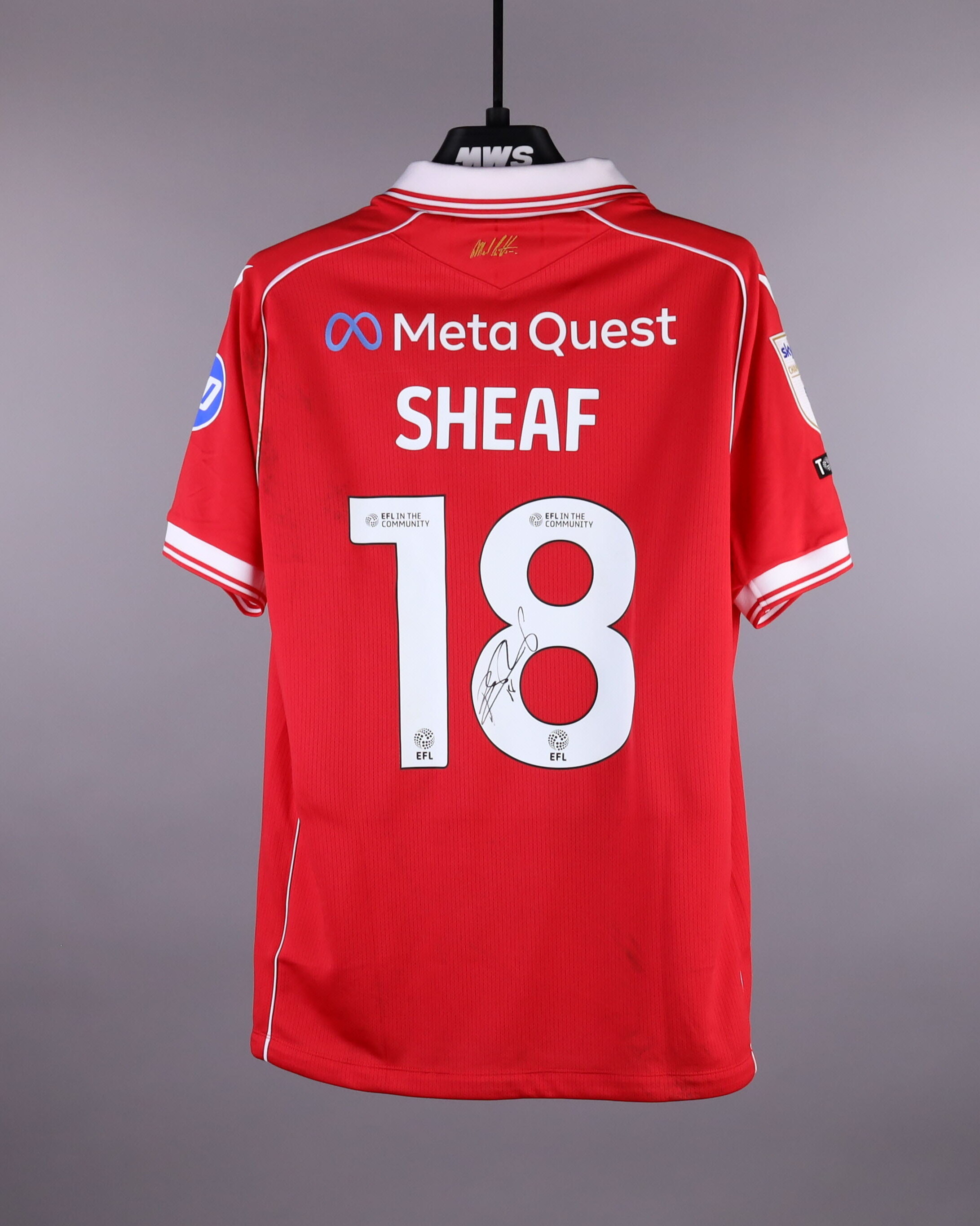 Ben Sheaf | Wrexham A.F.C. - Blackburn Rovers | MatchWornShirt