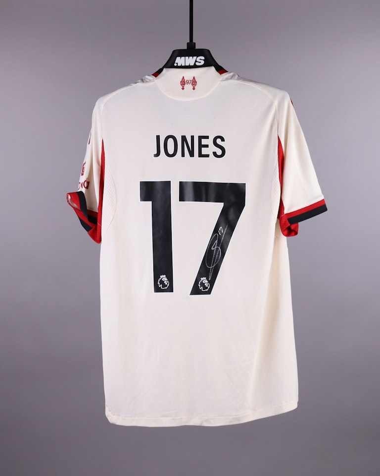 Curtis Jones Liverpool shirt