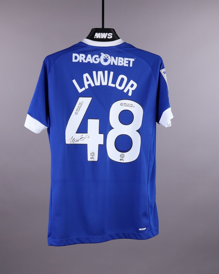D. Lawlor Cardiff City FC shirt