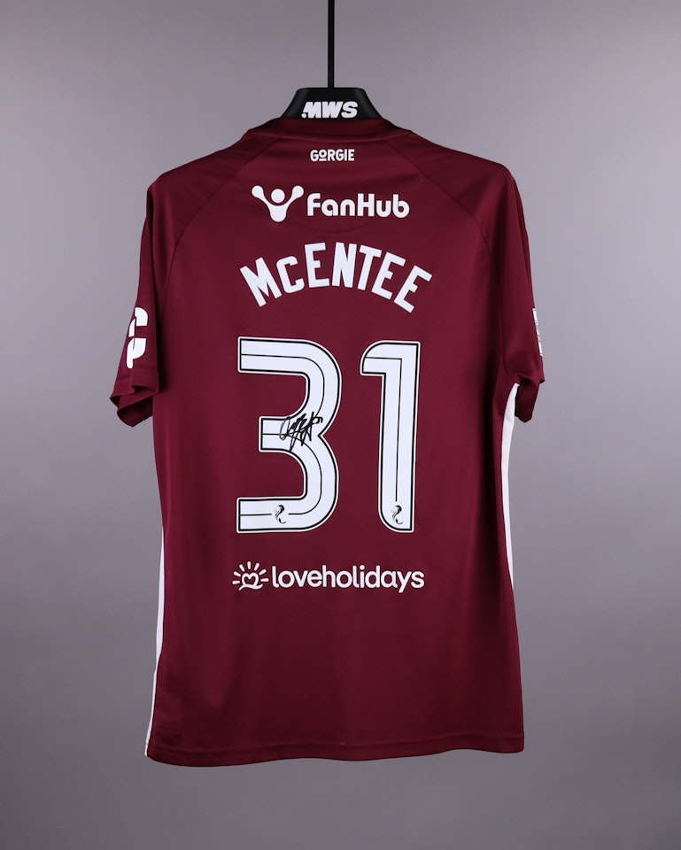 Oisin McEntee Heart of Midlothian shirt