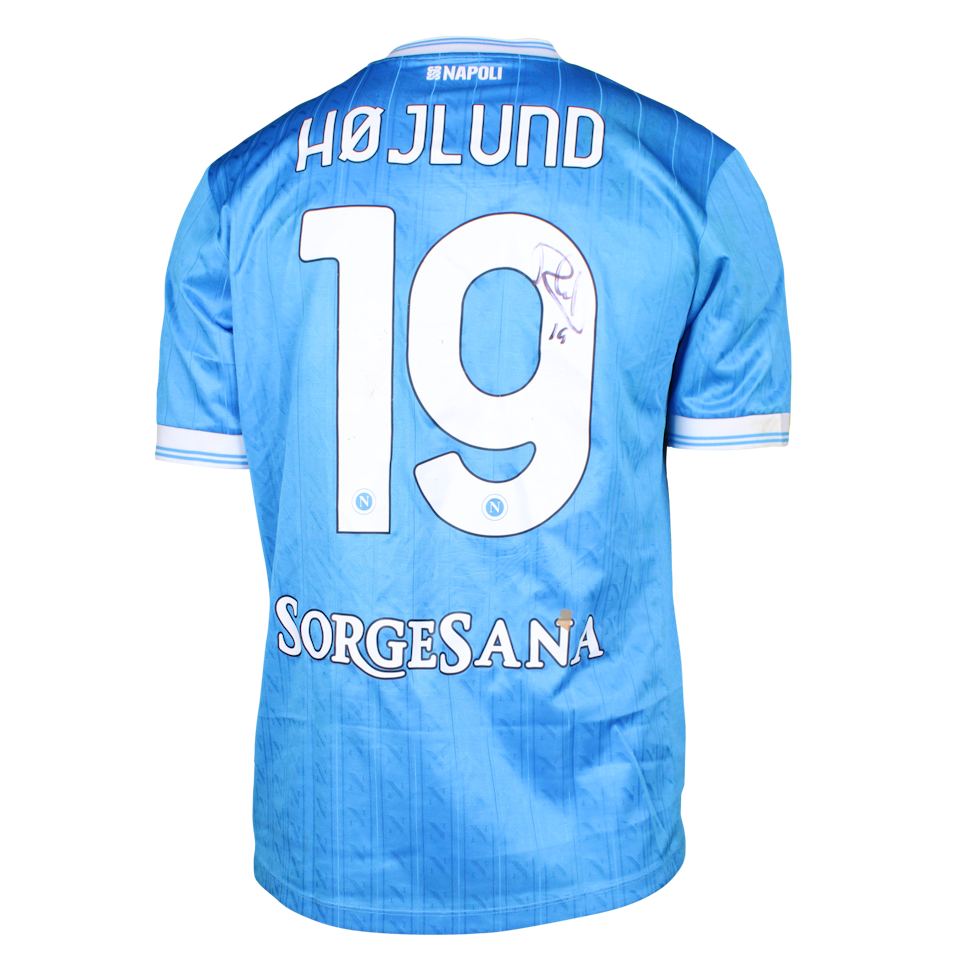 Rasmus Højlund SSC Napoli のシャツ