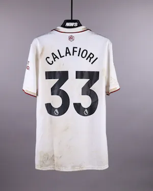 Riccardo Calafiori Arsenal jersey