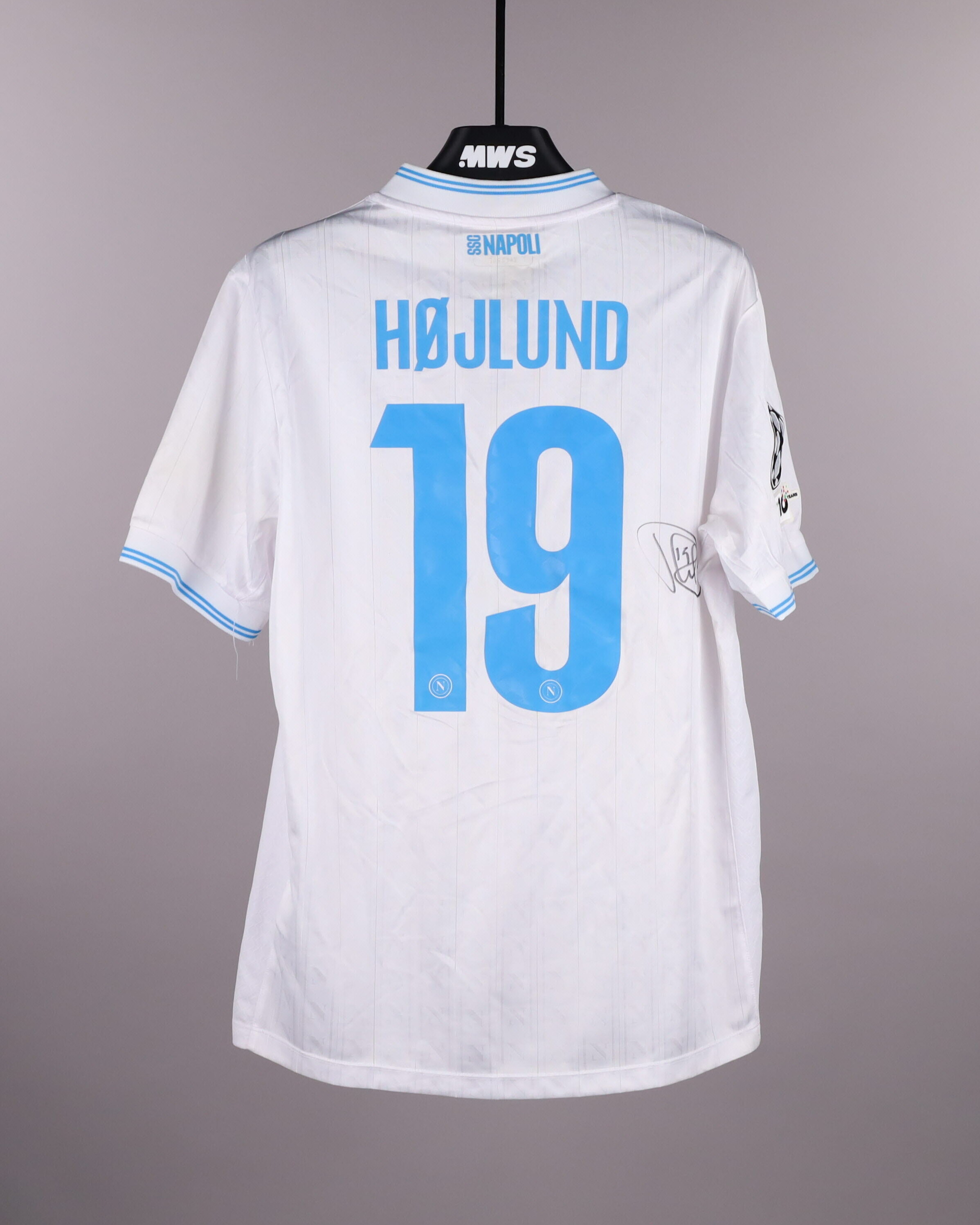 Rasmus Højlund | SL Benfica - Napoli | MatchWornShirt