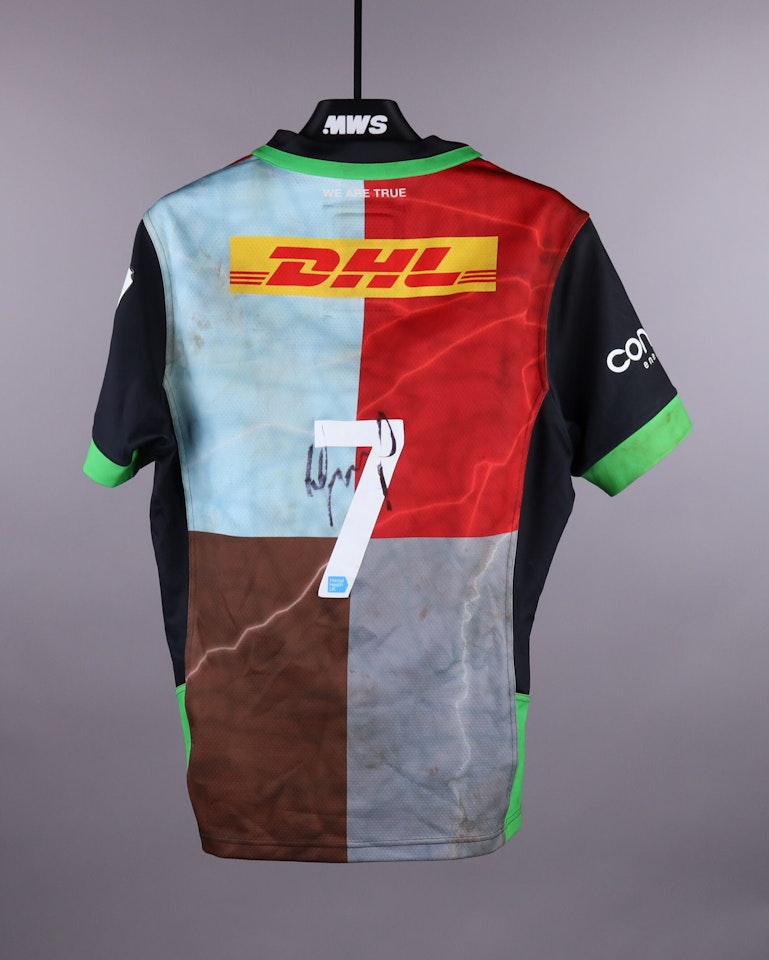 Alex Dombrandt Harlequins shirt