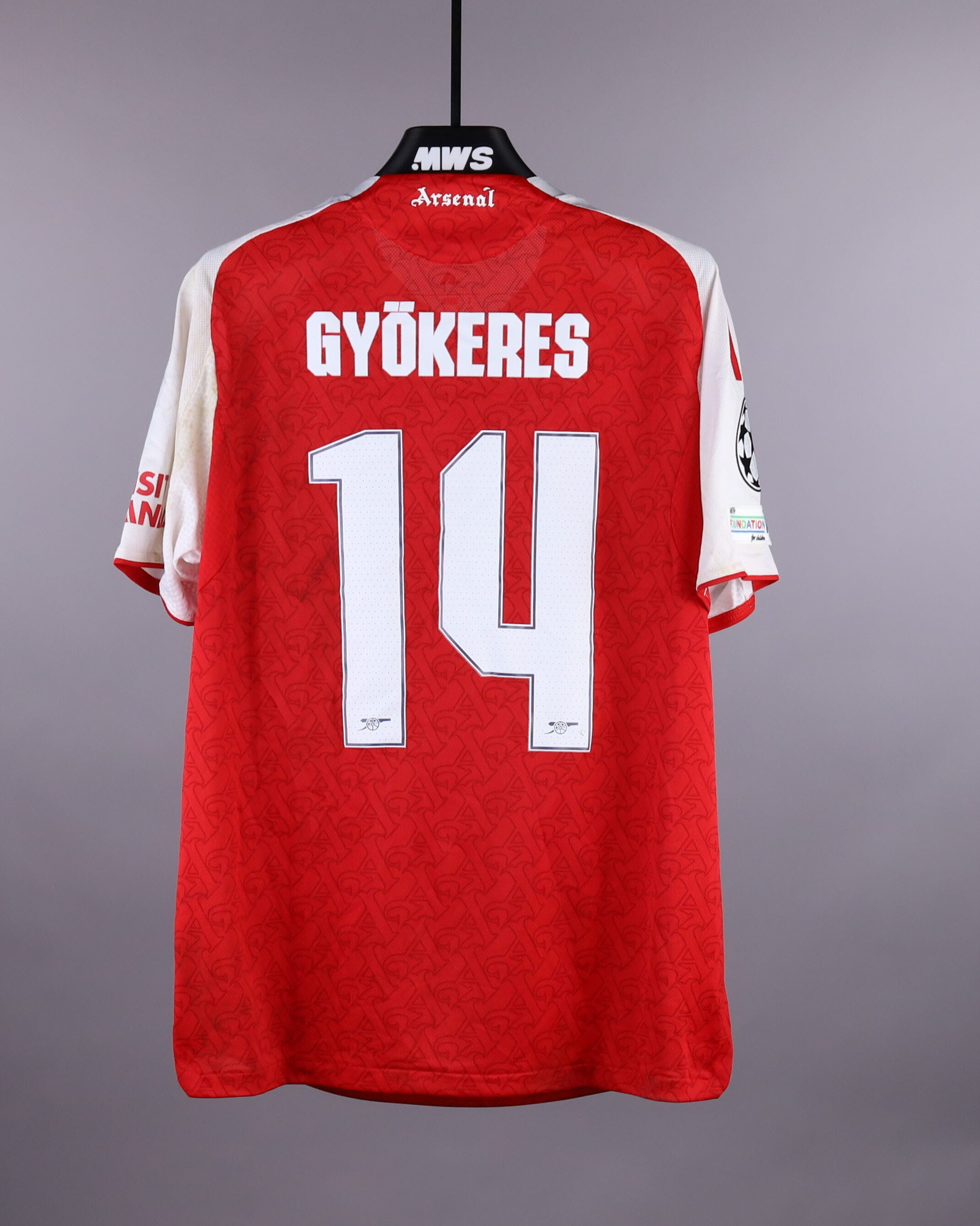 Viktor Gyökeres | Club Brugge - Arsenal | MatchWornShirt