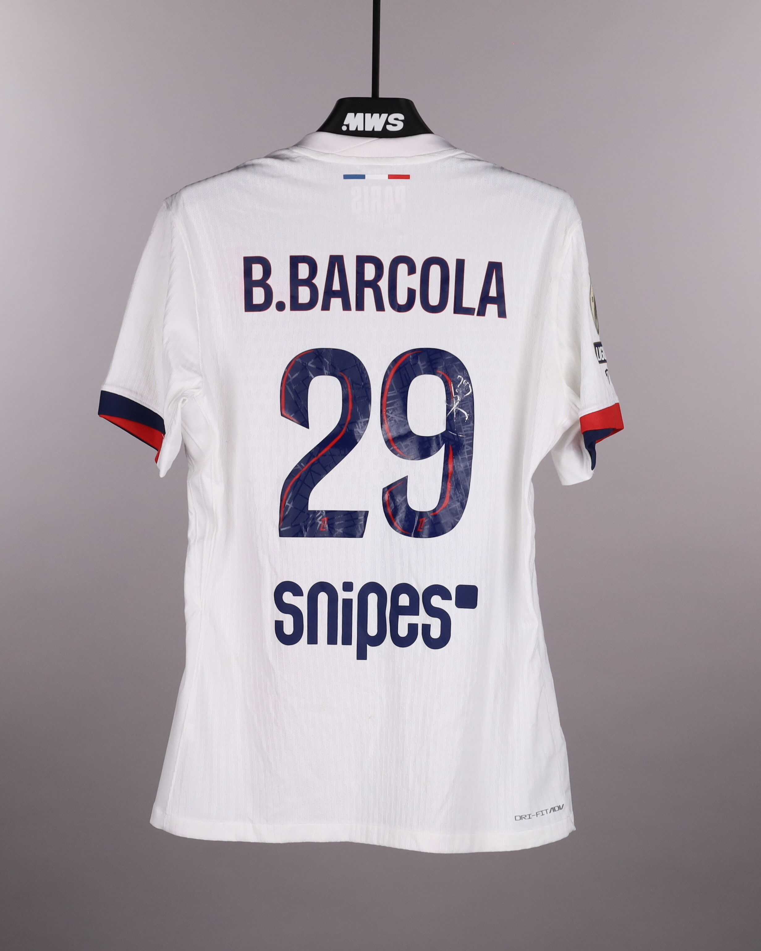 Bradley Barcola Paris Saint-Germain shirt