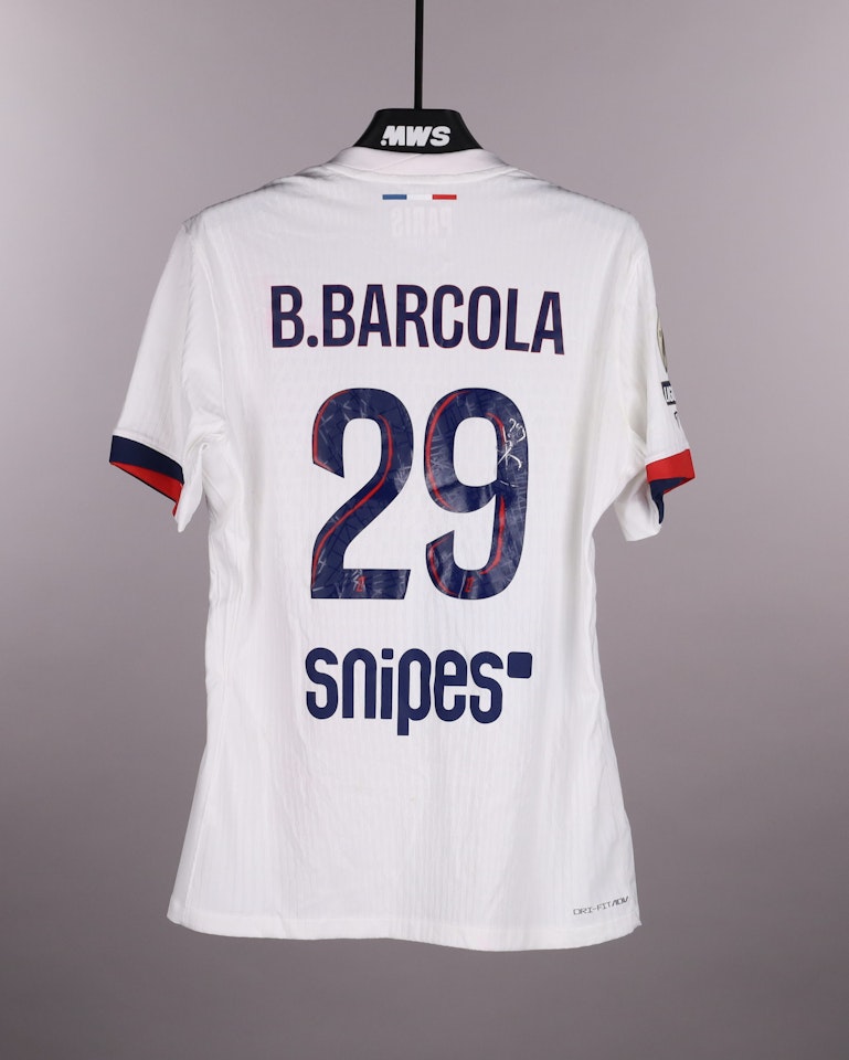 Camisola de Bradley Barcola, Paris Saint-Germain