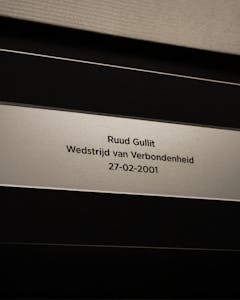 Framed Ruud Gullit shirt