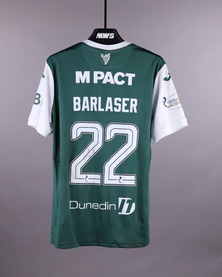 Daniel Barlaser Hibernian jersey
