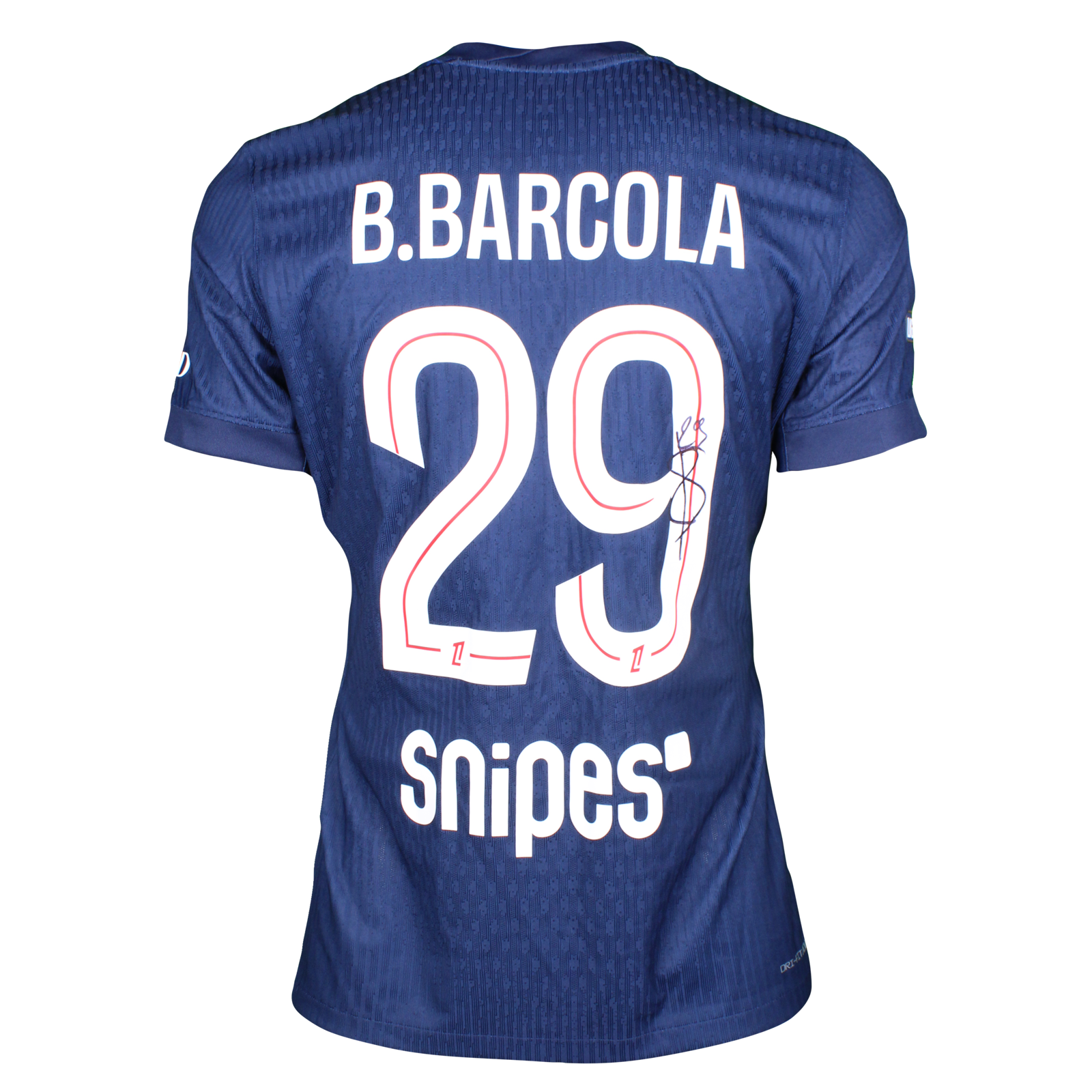 Bradley Barcola | Paris Saint-Germain - Paris FC | MatchWornShirt