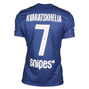 Khvicha Kvaratskhelia Paris Saint-Germain shirt