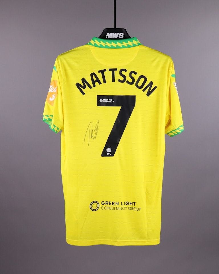 Pelle Mattsson Norwich City jersey