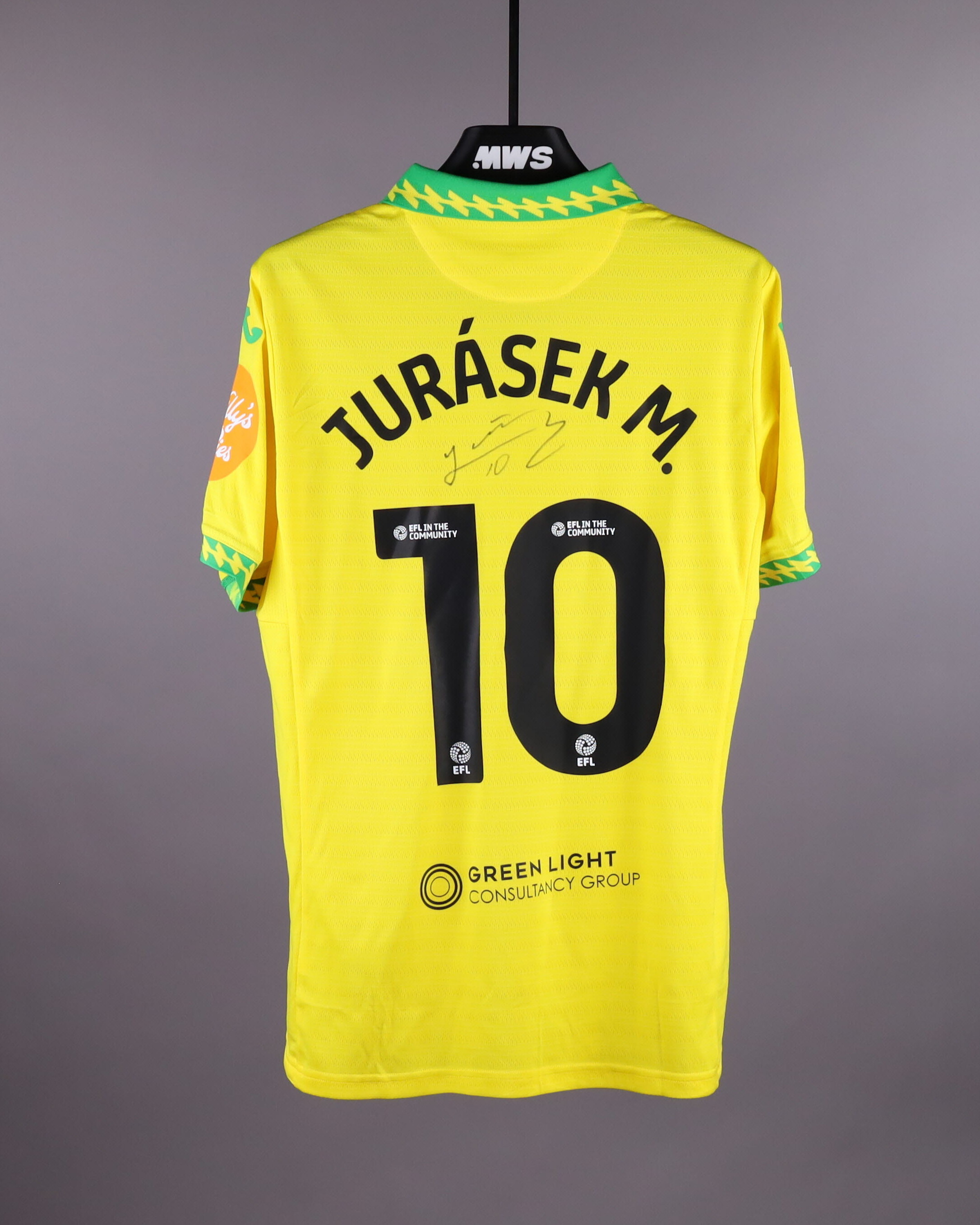 Matěj Jurásek | Norwich City - Stoke City | MatchWornShirt