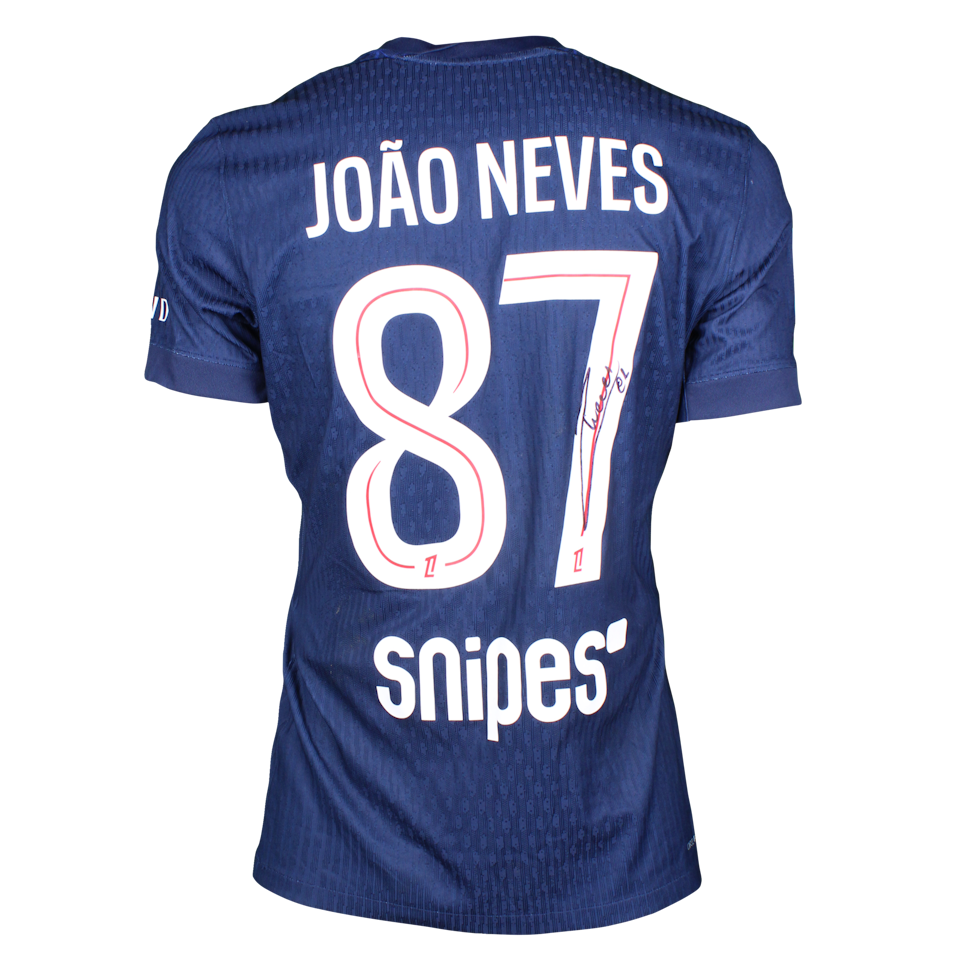 Shirt van João Neves Paris Saint-Germain