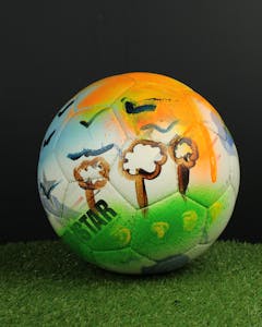 Custom made football by players