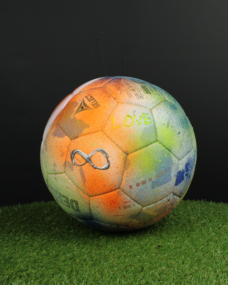 Custom made football by players