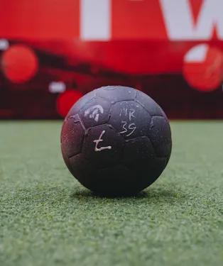 Custom made football by players