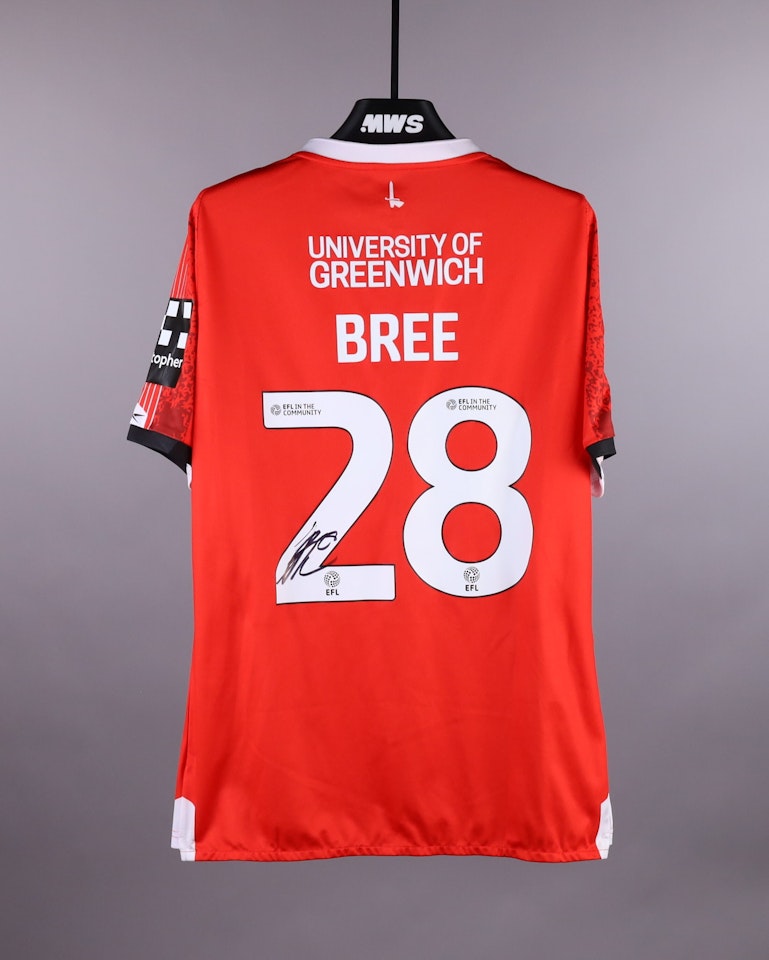 James Bree Charlton Athletic shirt