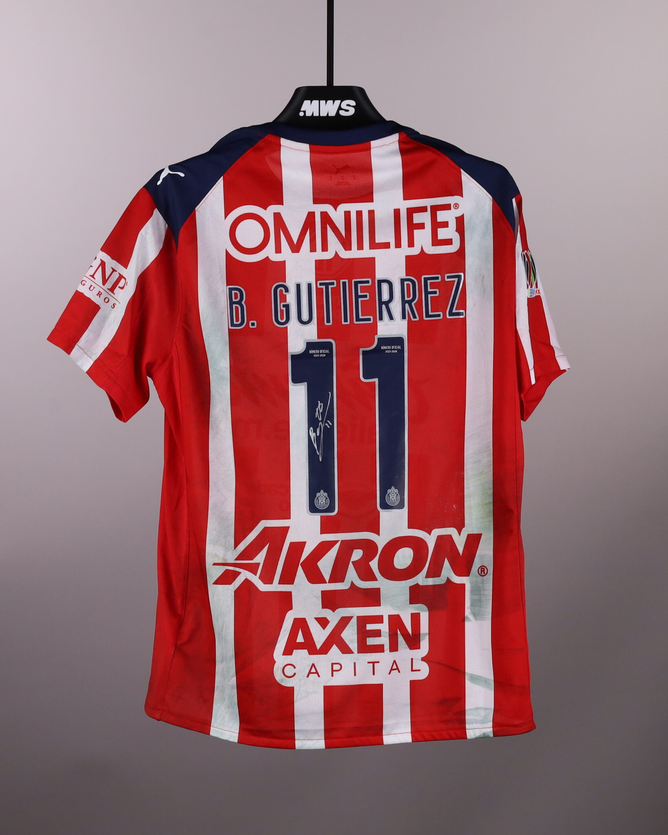 Brian Gutierrez | Chivas Guadalajara - Pachuca | MatchWornShirt