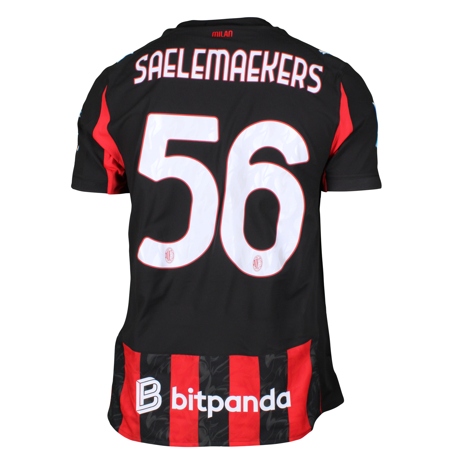 ACMilan Saelemaekers 56 レプリカユニフォーム Alexis Saelemaekers | AC Milan - US Lecce | MatchWornShirt