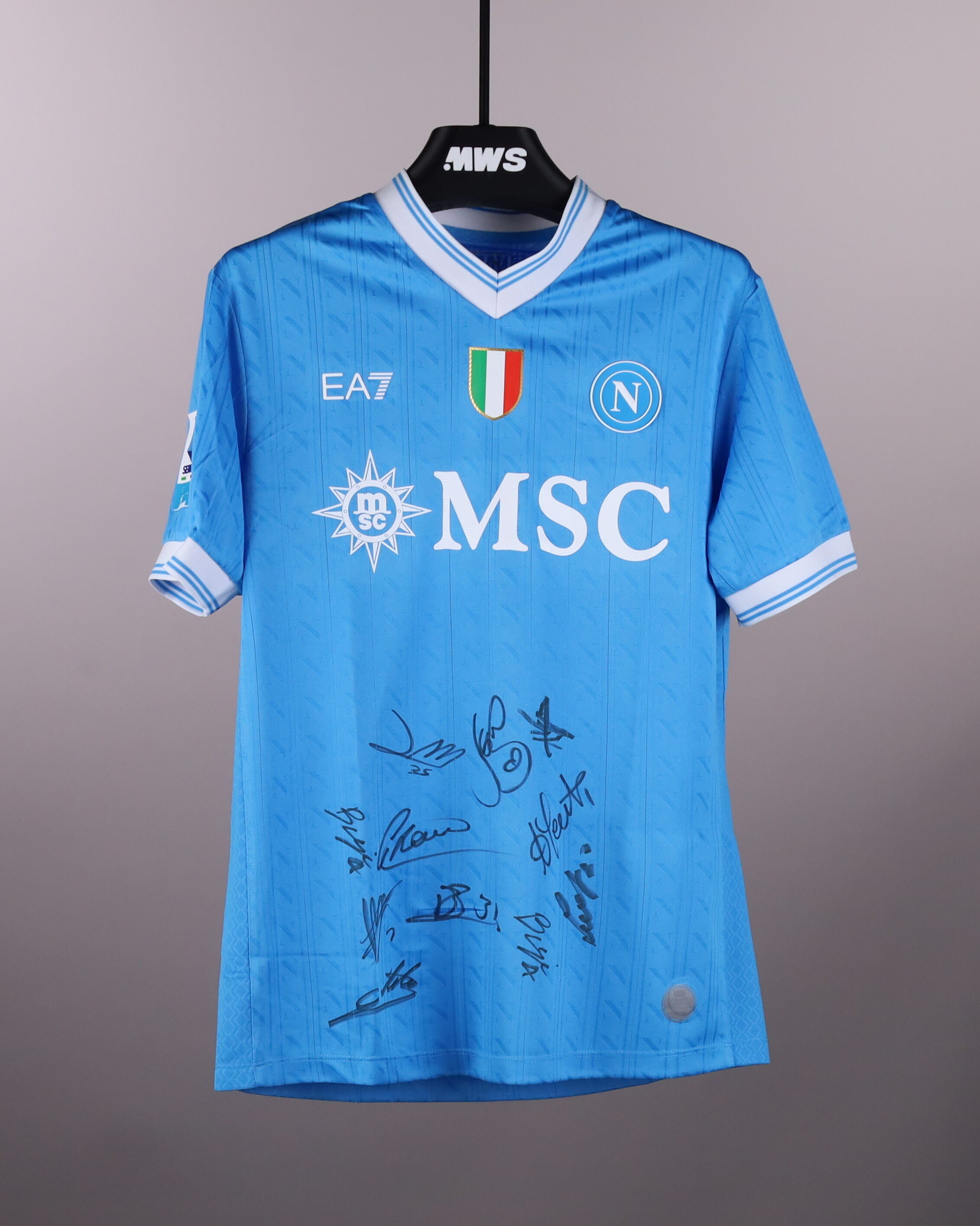 SSCナポリ 24/25 Signed Shirts S Squad Signed Shirt | SSC Napoli | MatchWornShirt