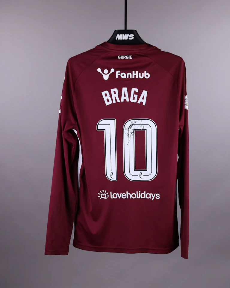来自Heart of Midlothian的Cláudio Rafael Soares Braga球衣