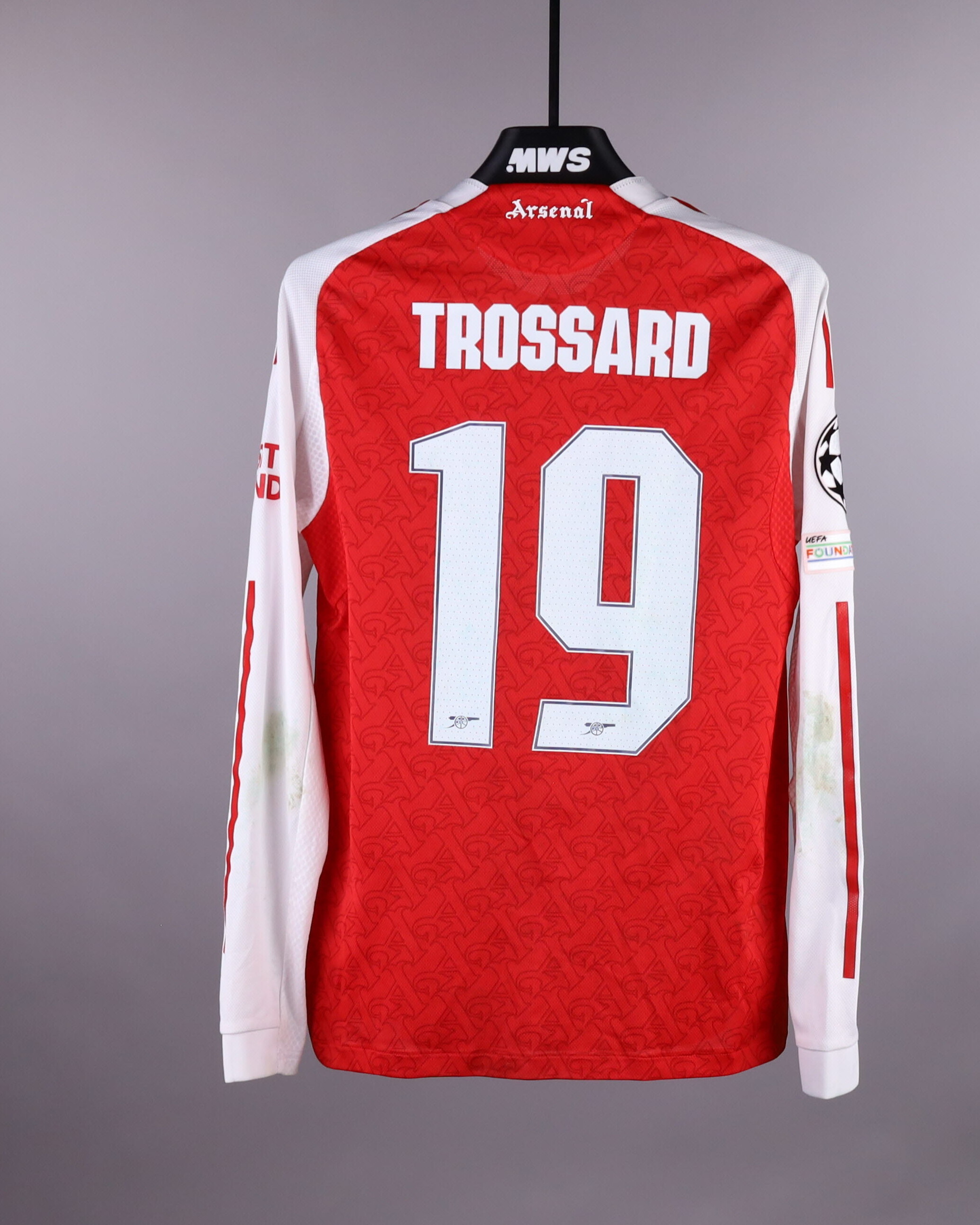 Leandro Trossard | FC Inter Milan - Arsenal | MatchWornShirt