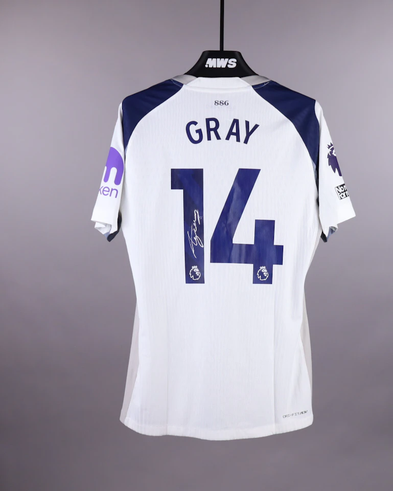 Archie Gray Tottenham Hotspur West Ham United MatchWornShirt archie-gray-tottenham-hotspur-west-ham-united-matchwornshirt