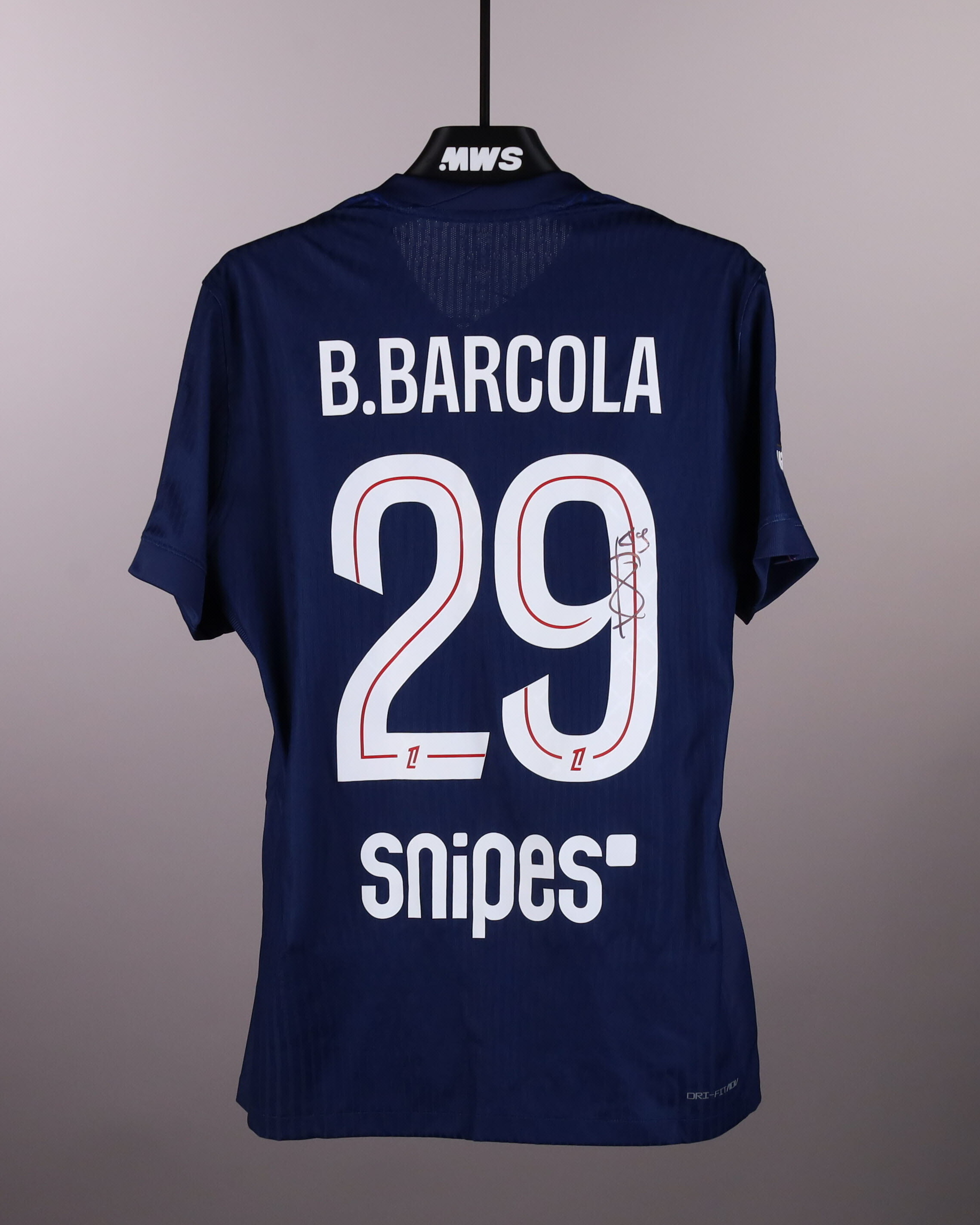 Bradley Barcola Paris Saint-Germain shirt