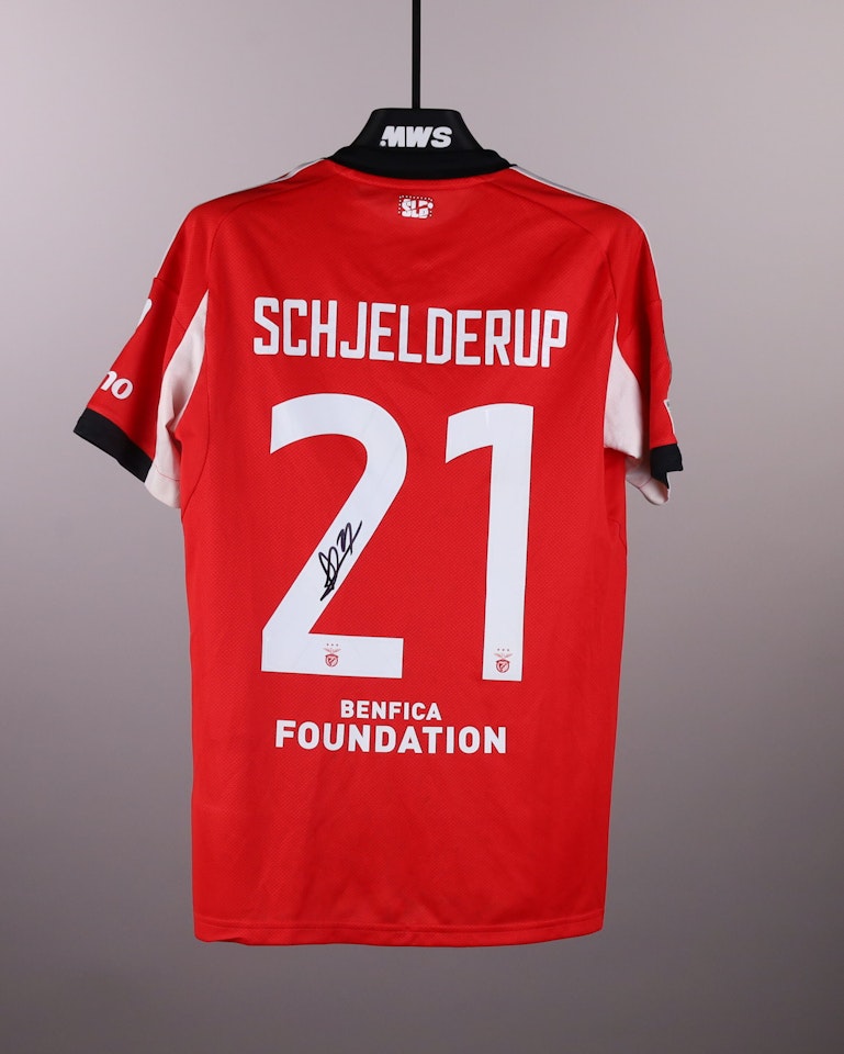 Andreas Schjelderup SL Benfica jersey