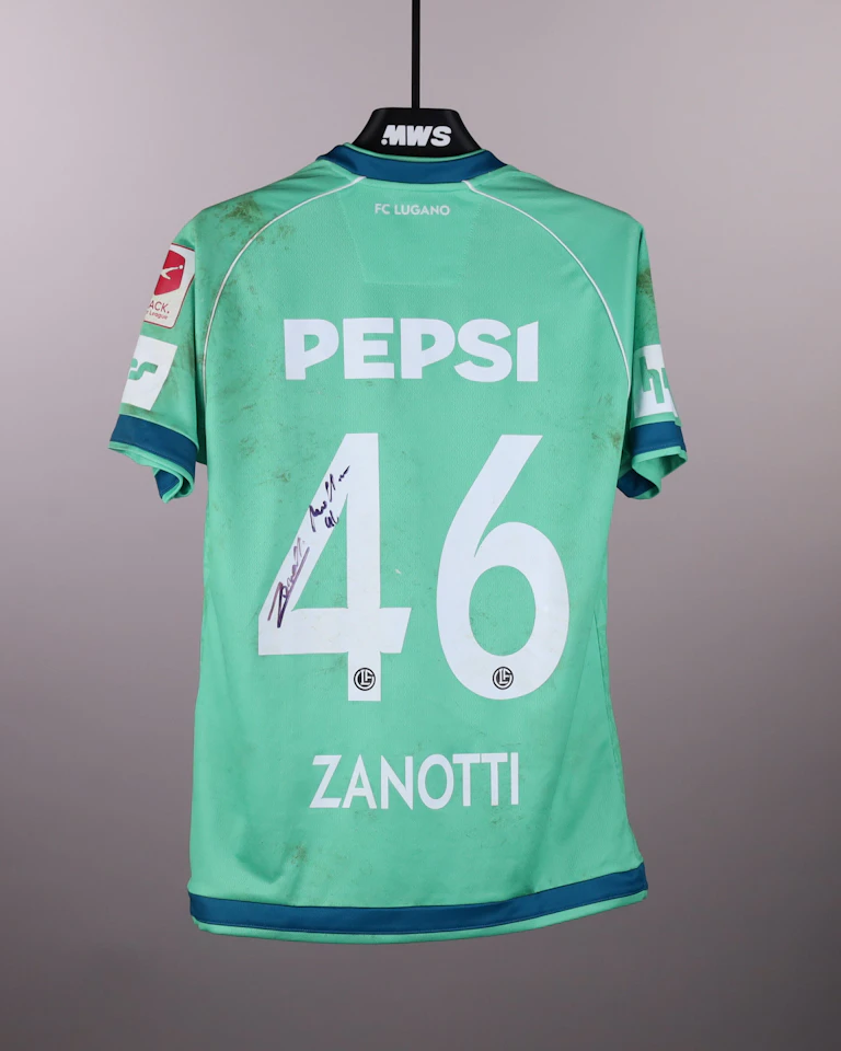 来自FC Lugano的Mattia Zanotti球衣