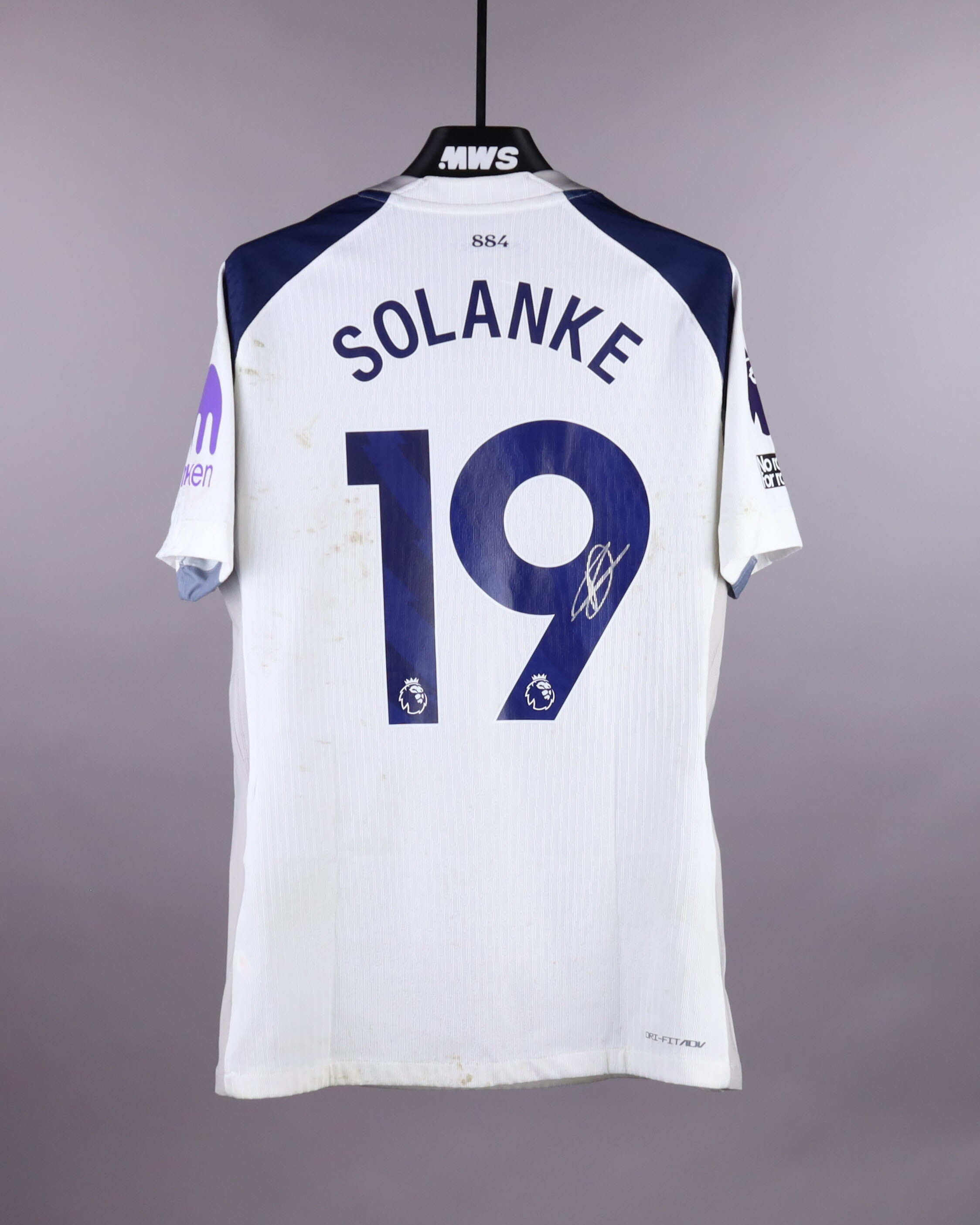 Dominic Solanke | Tottenham Hotspur - Manchester City | MatchWornShirt