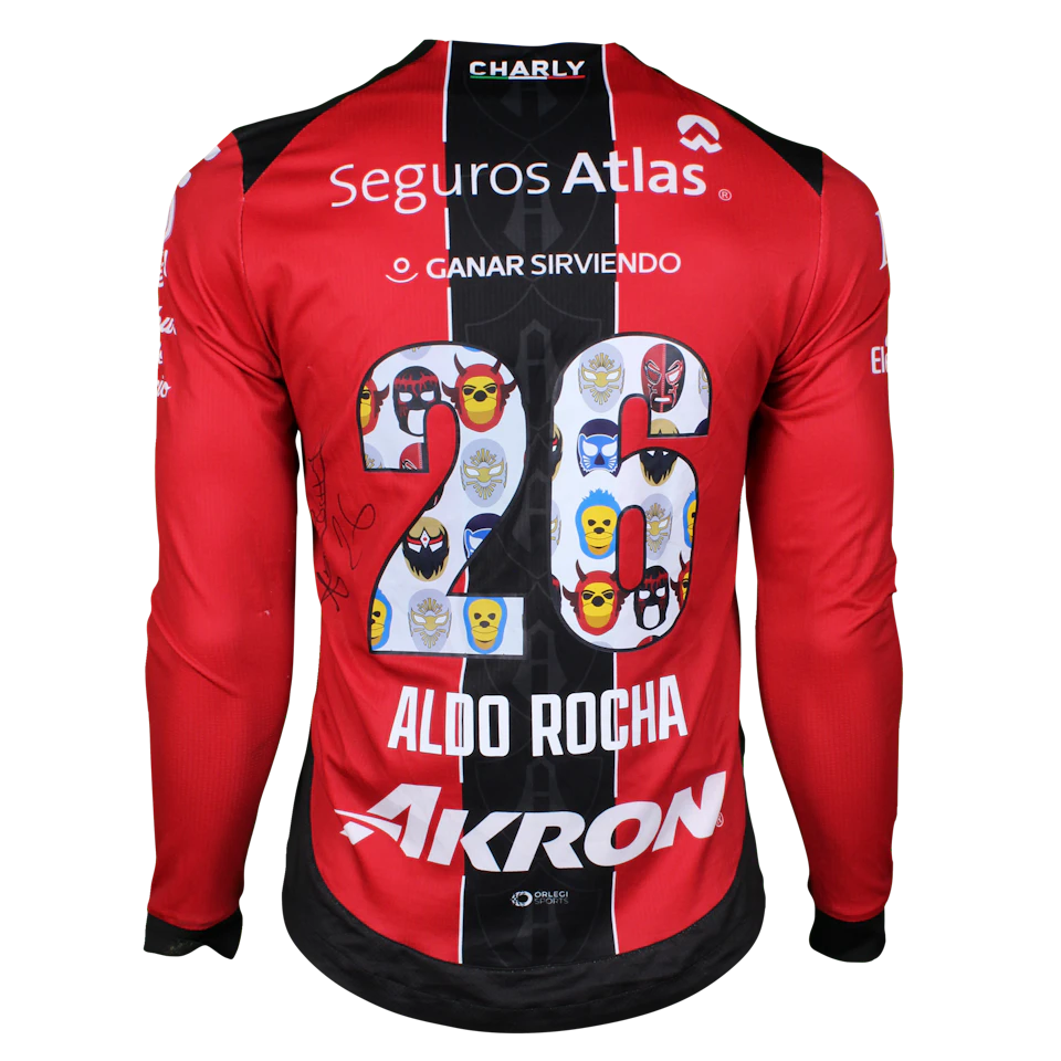 来自Atlas FC的Aldo Paul Rocha González球衣