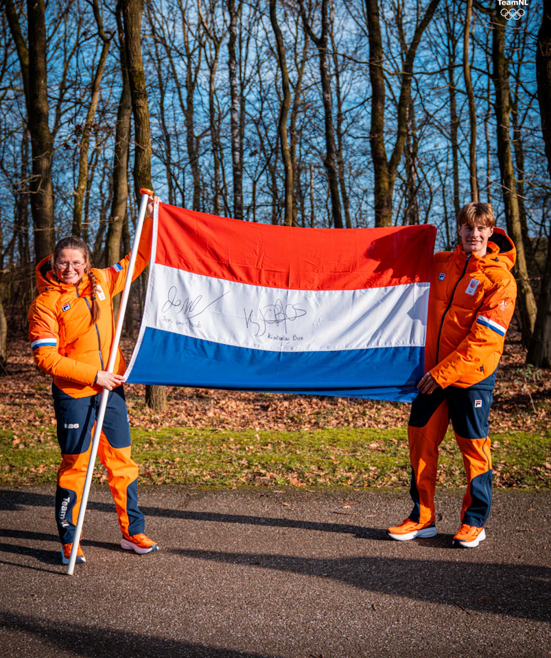 Jens van 't Wout & Kimberley Bos | Netherlands Flag 
