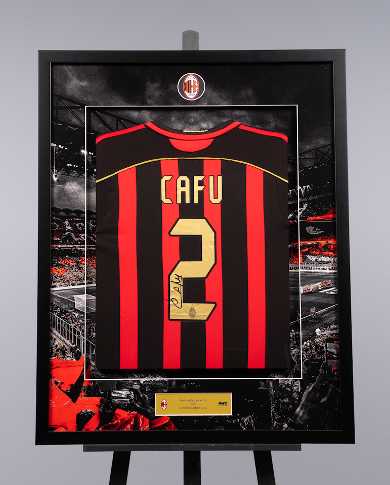 Limited Edition Framed Cafu Shirt - 5