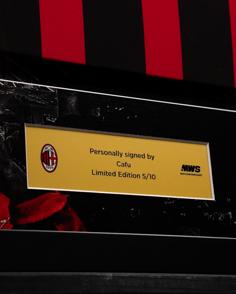 Limited Edition Framed Cafu Shirt - 5