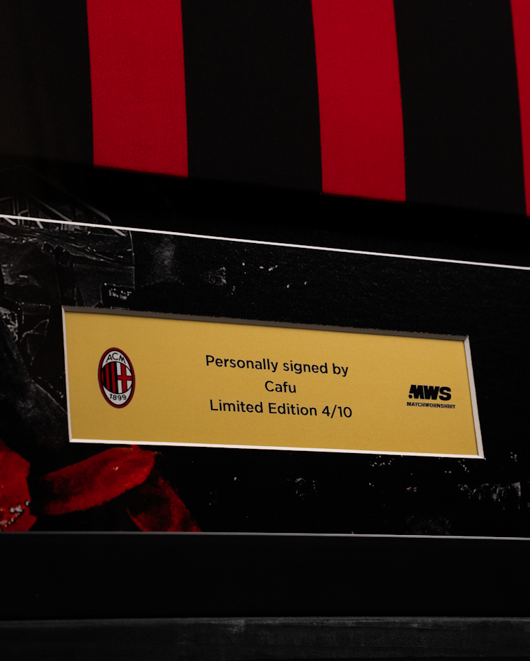 Limited Edition Framed Cafu Shirt - 4