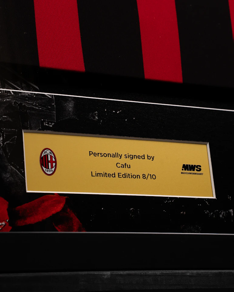 Limited Edition Framed Cafu Shirt - 3