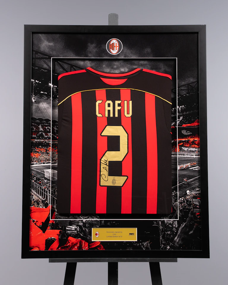Limited Edition Framed Cafu Shirt - 4