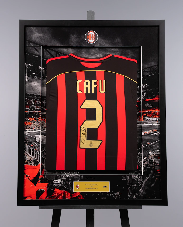 Limited Edition Framed Cafu Shirt - 4