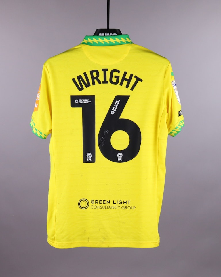 Jacob Wright Norwich City shirt