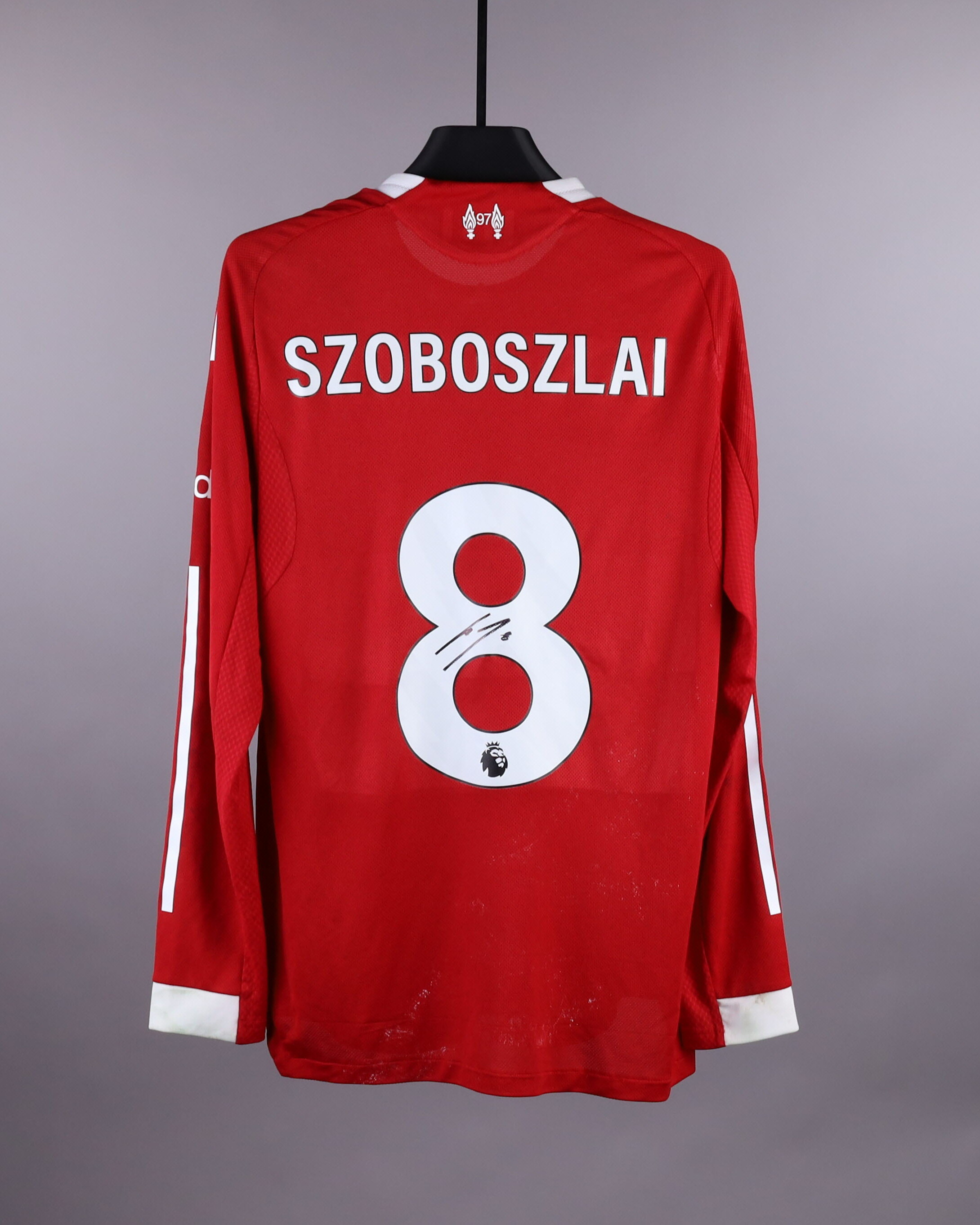 Liverpool  長袖シャツSzoboszlai 8金パッチ付き Dominik Szoboszlai | Liverpool - Manchester City | Liverpool FC