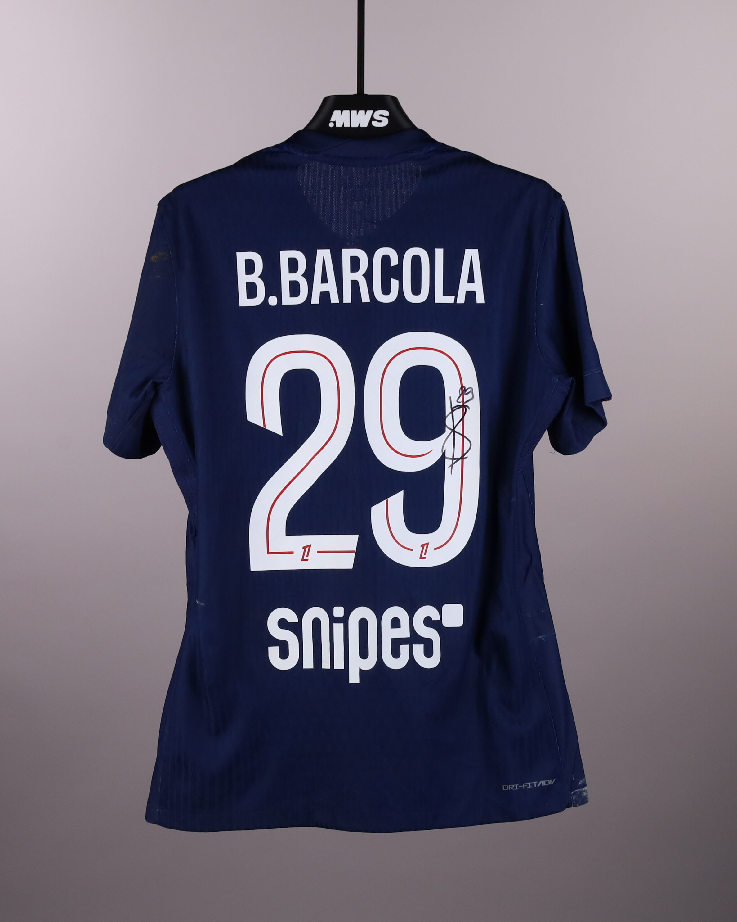 Bradley Barcola Paris Saint-Germain shirt