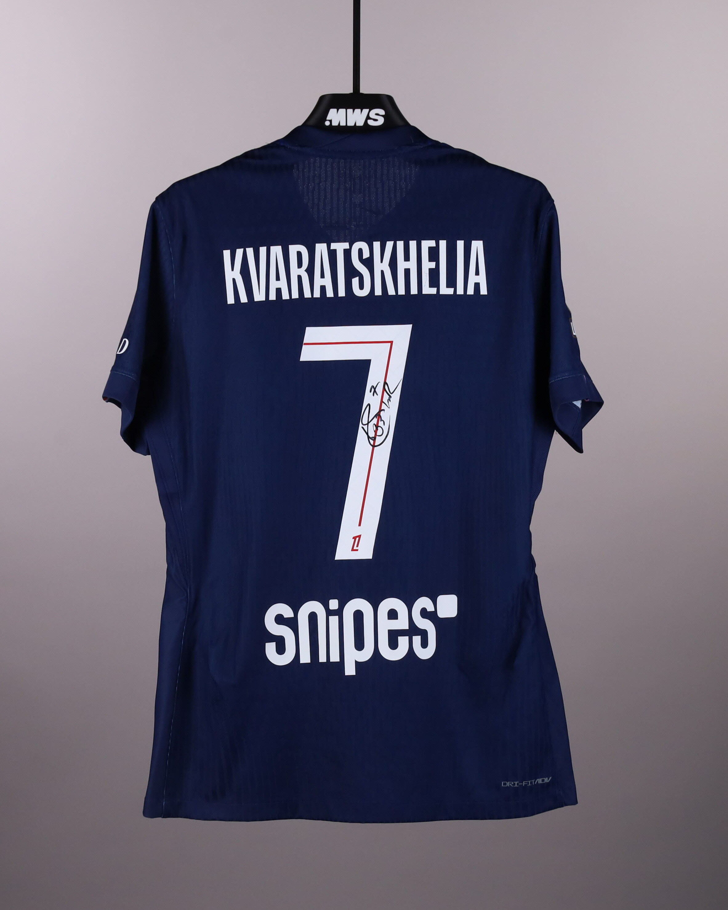 PSG KVARATSKHELIA 長袖ユニフォーム M オーセンティック Khvicha Kvaratskhelia | Paris Saint-Germain - Olympique de