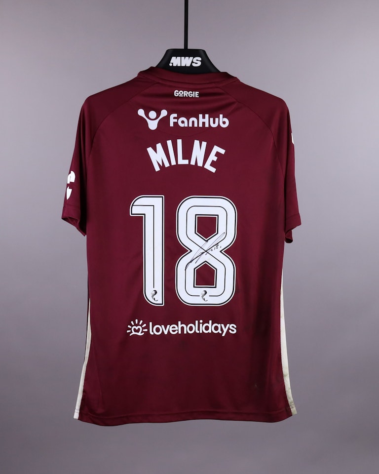Harry Milne Heart of Midlothian shirt