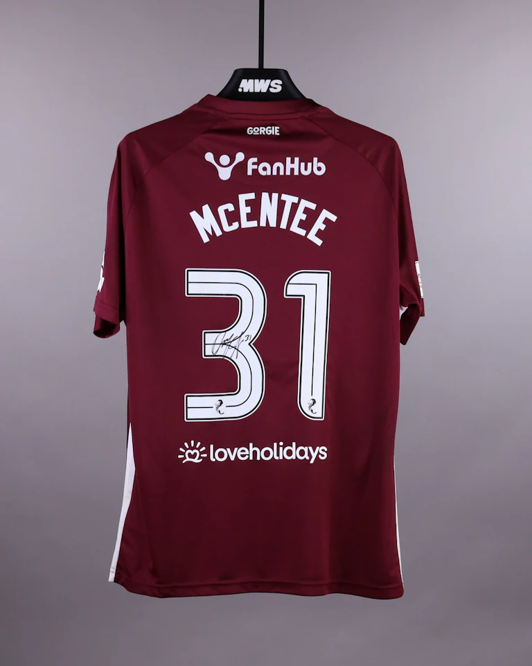 Oisin McEntee Heart of Midlothian shirt