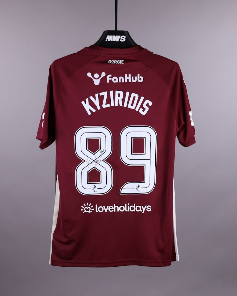 Alexandros Kyziridis Heart of Midlothian shirt