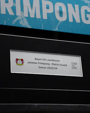 Framed Jeremie Frimpong Shirt | Bayer Leverkusen 